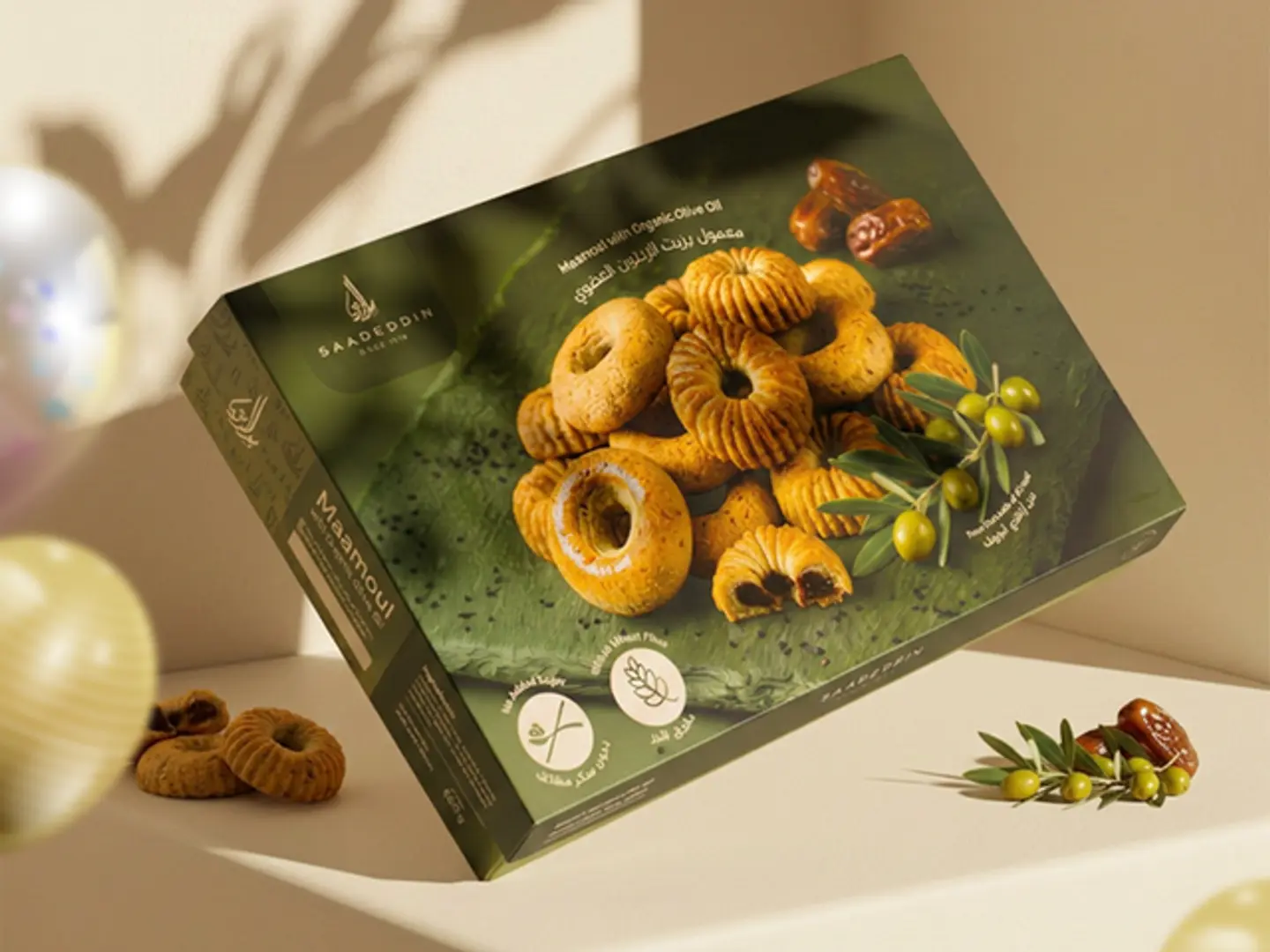 Date Maamoul With Organic Olive Oil