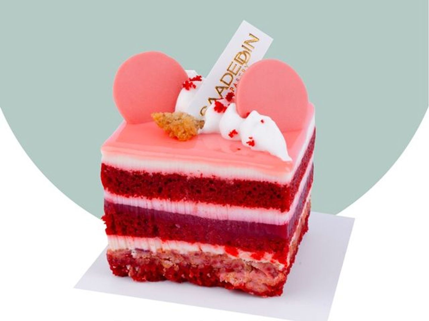 Red Velvet Crunch Slice