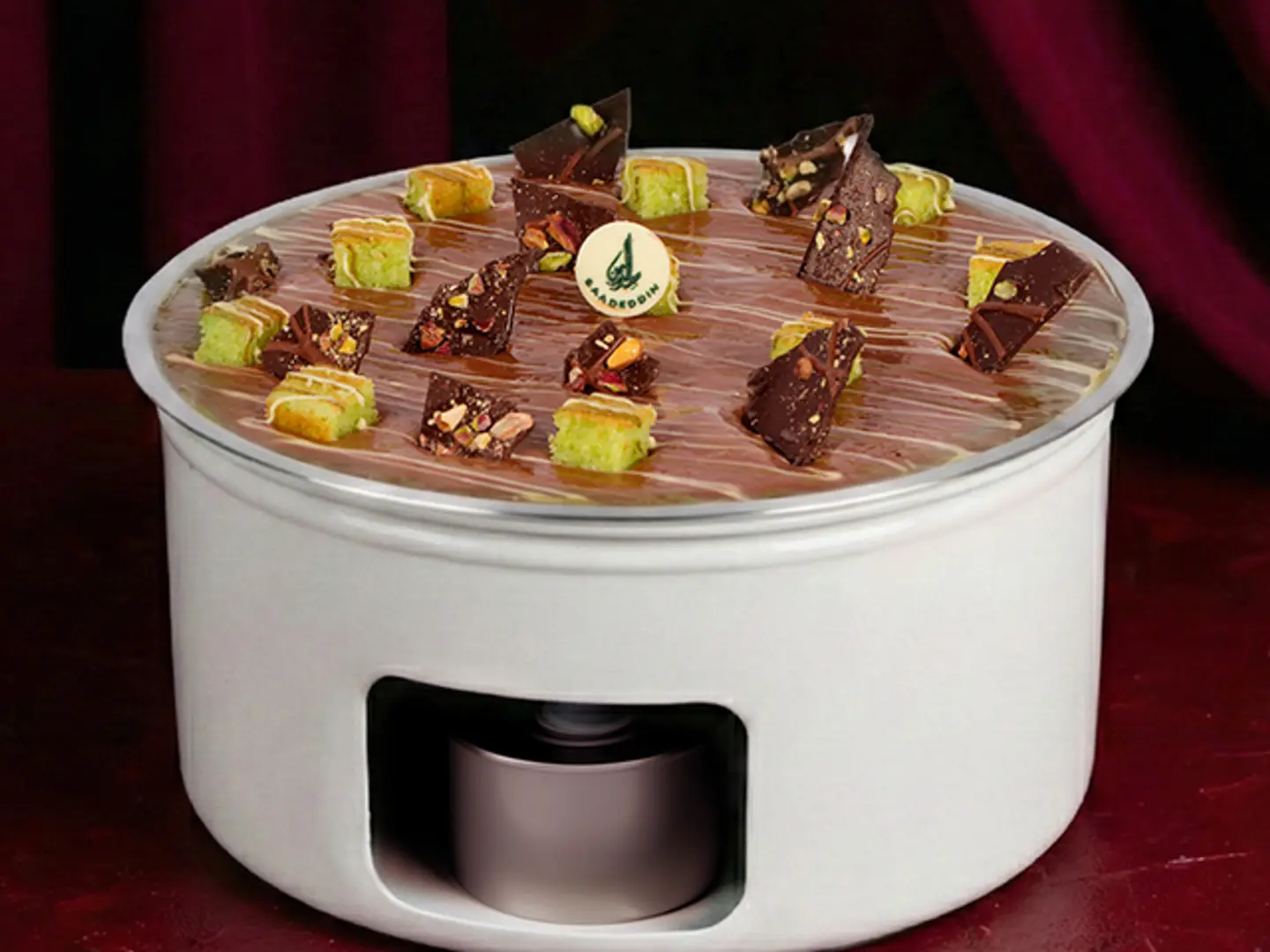 Chocolate Kunafa Plate With Heater