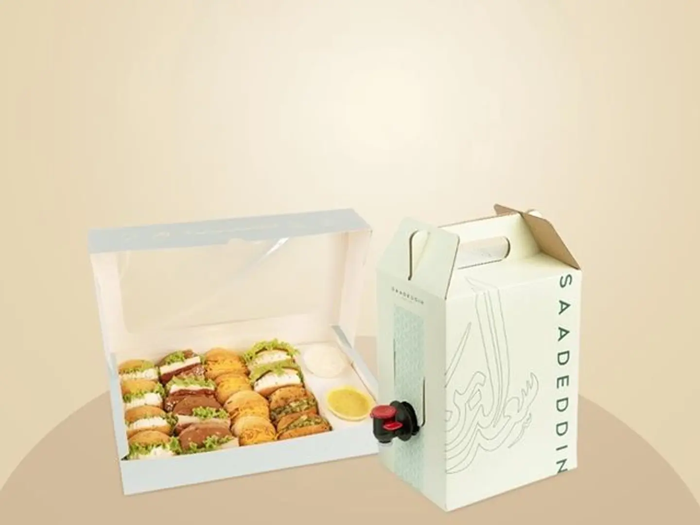 Tea Thermos + Mini Sandwich Pastry Box