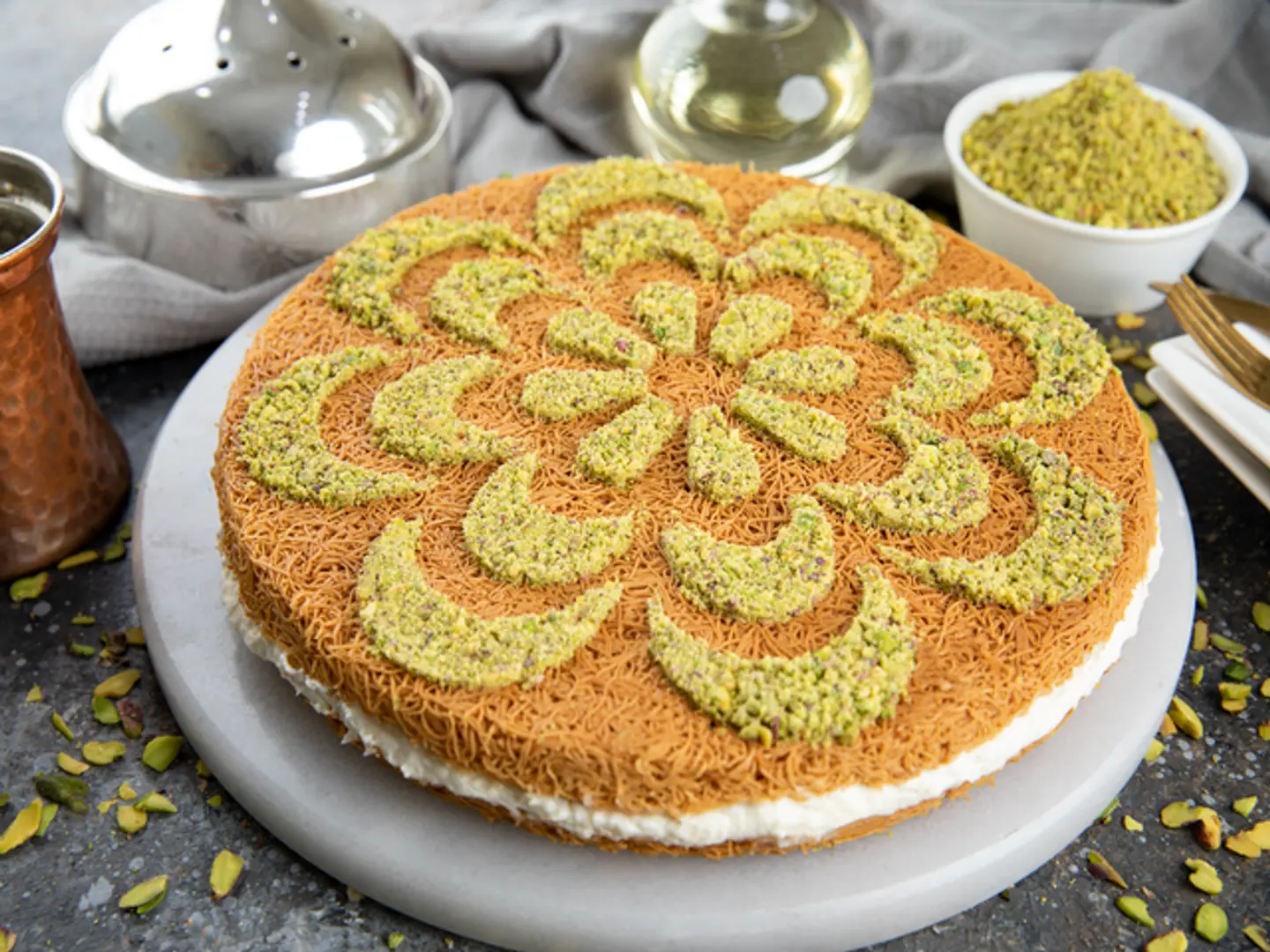 كنافة عثملية قشطة