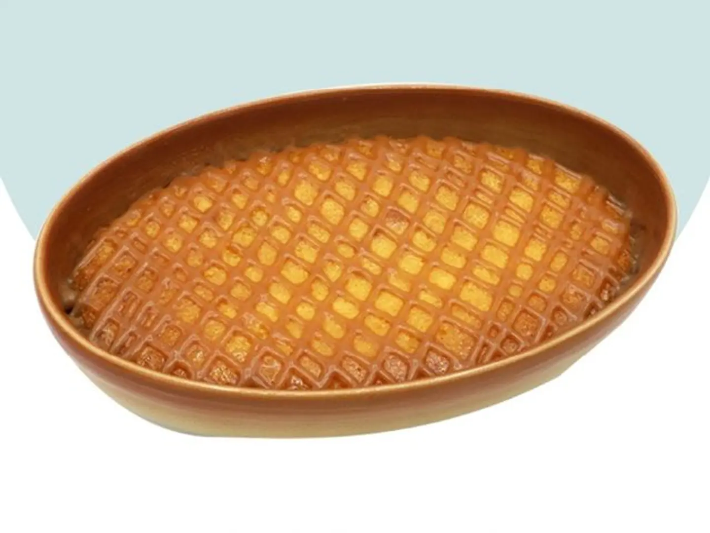 Caramel Basbousa Clay Pot — Medium