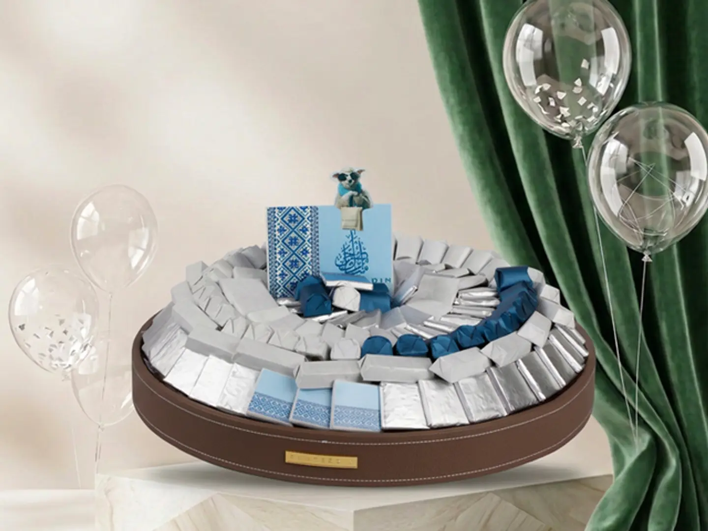 Round Leather Tray