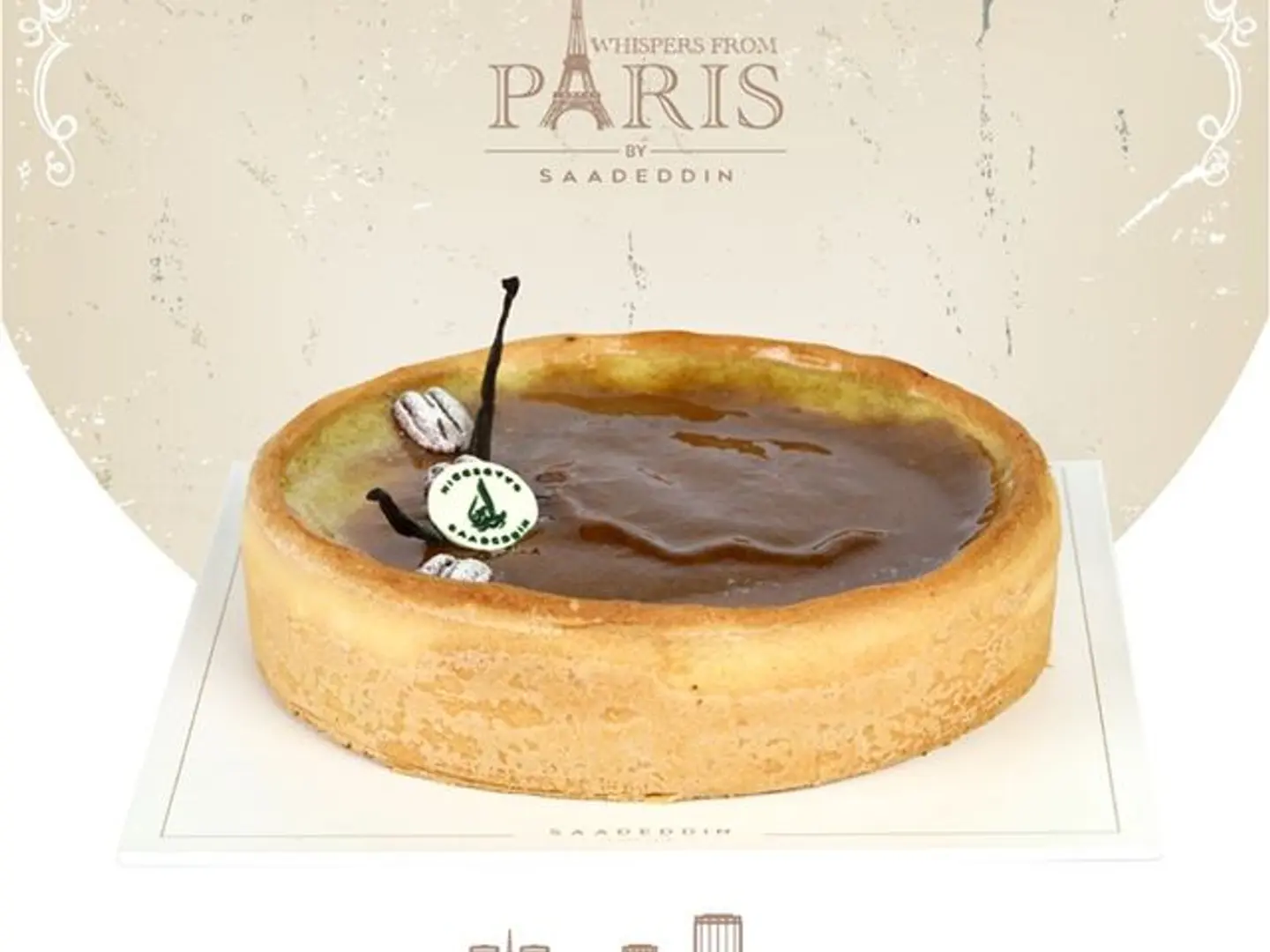 Flan Vanilla With Pecan Nuts – Large