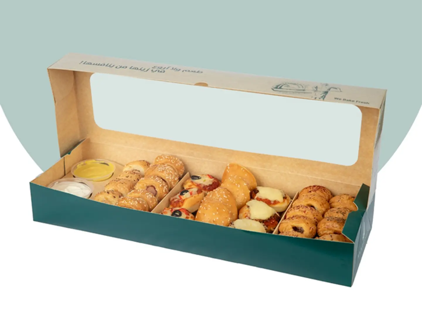 Mini Croissant Box And Large Special Pastries
