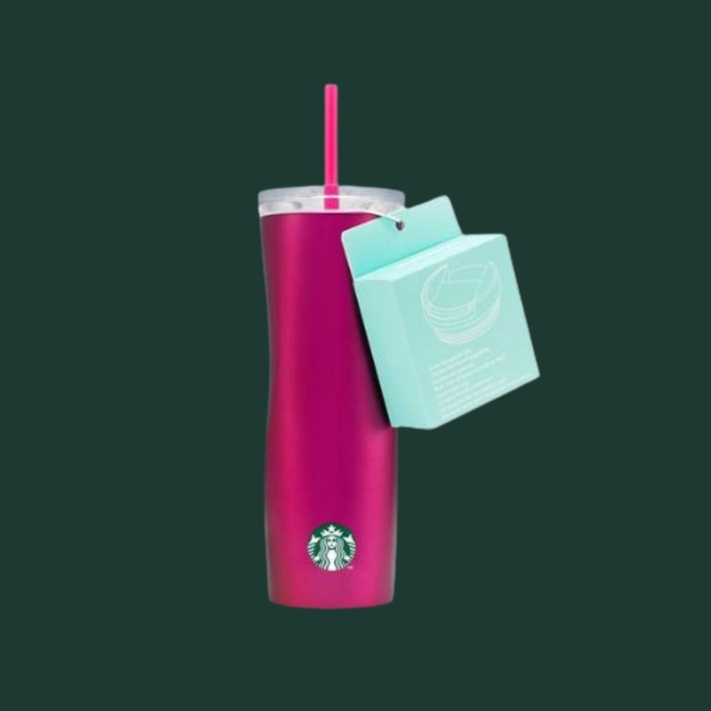 Stainless Steel Dual Lid Twist Pink 16oz
