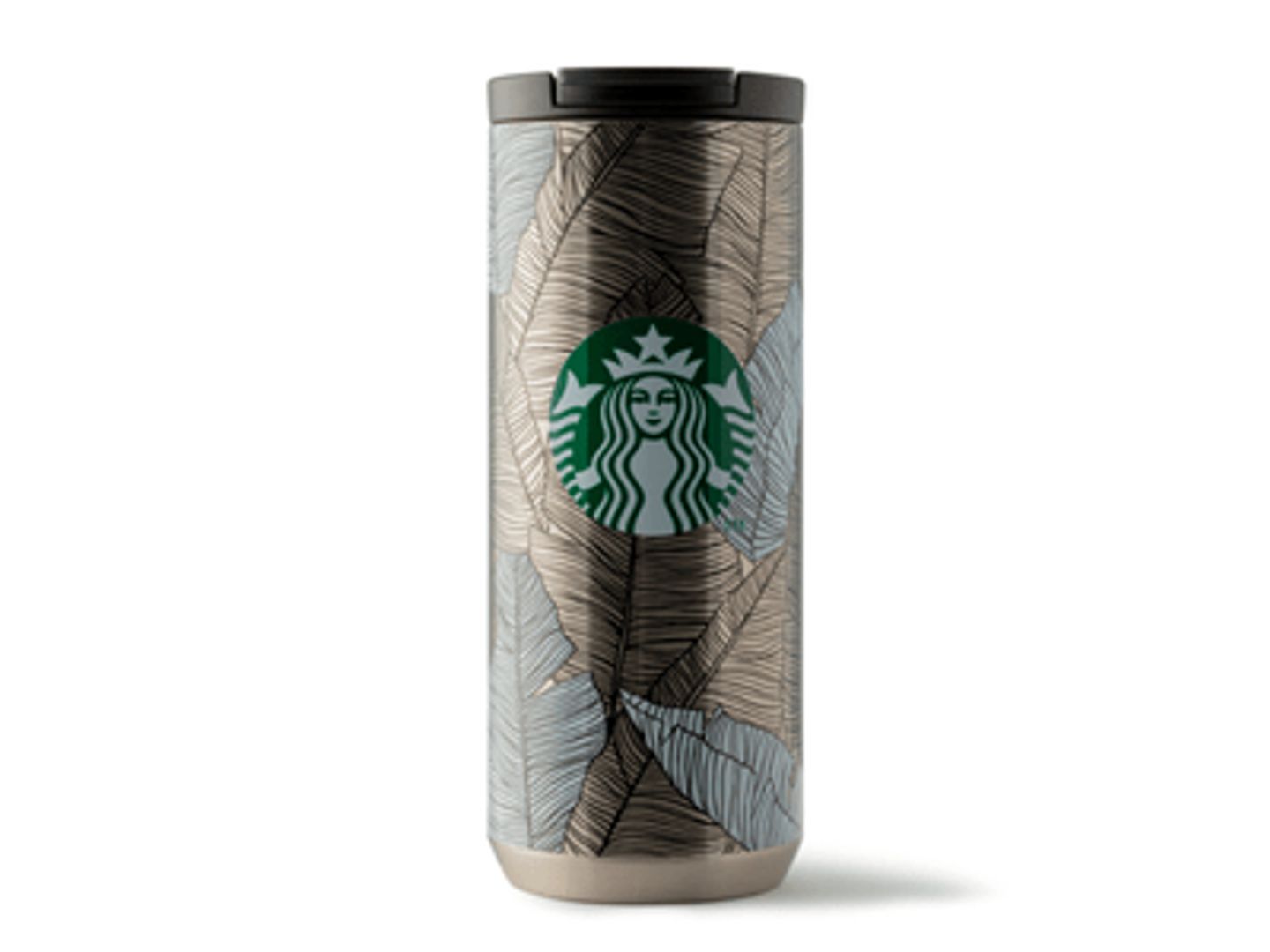 Tumbler 12 Oz Stainless Steel Leaf