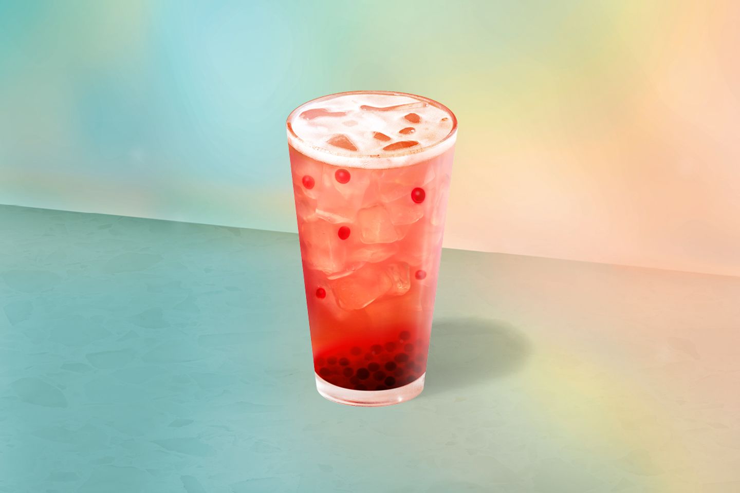 Peach Plum Bubble Tea