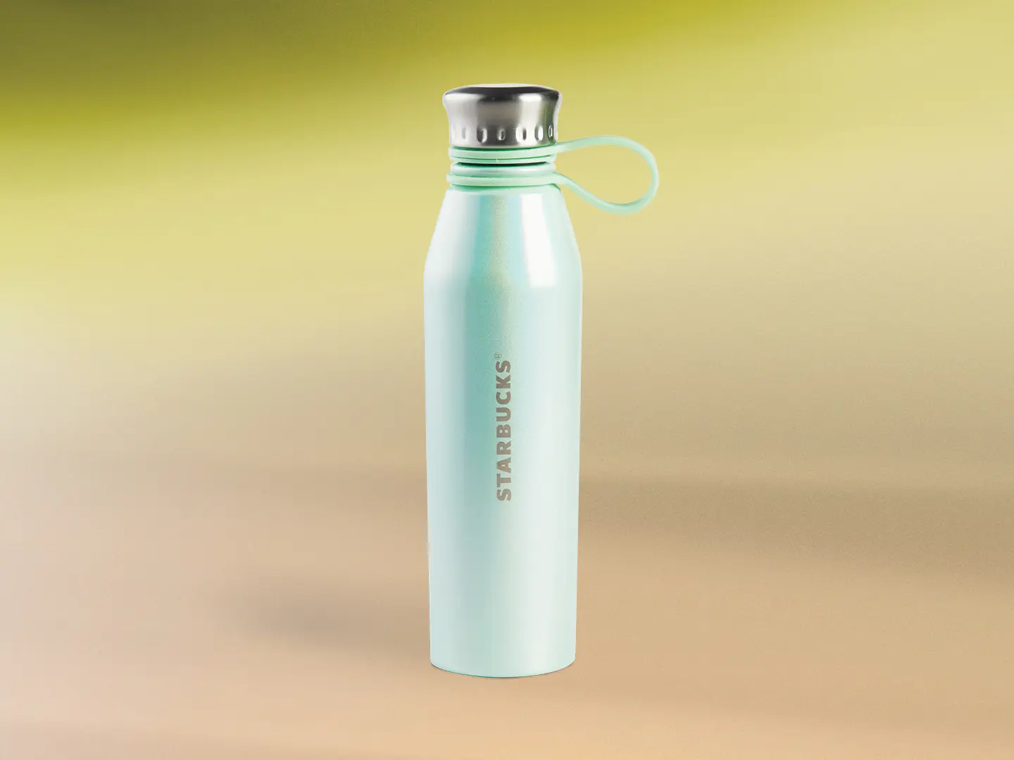 Green Iridescent Stainless Steel Bottle 18oz