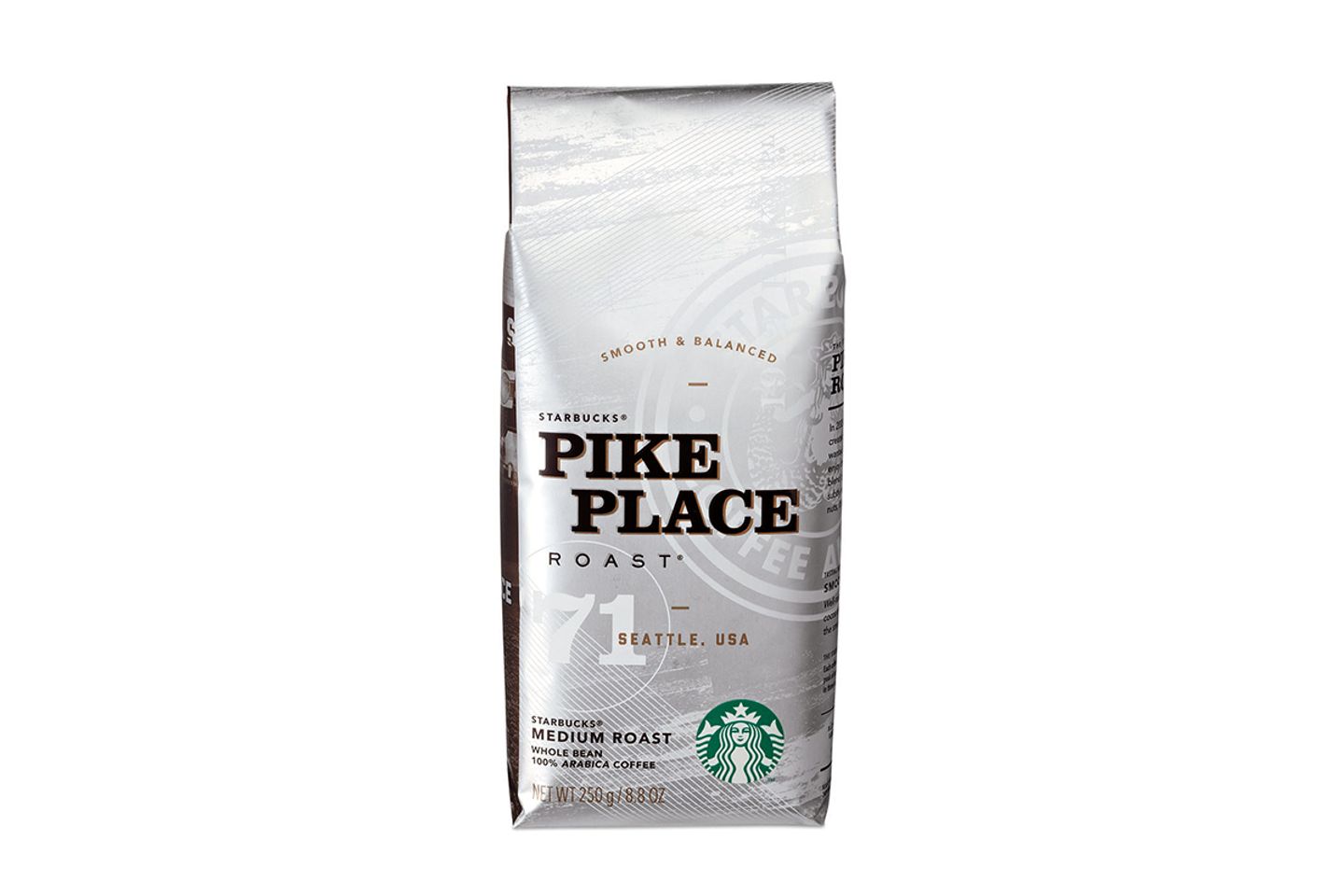 Whole Bean Coffee Pike Place 250g