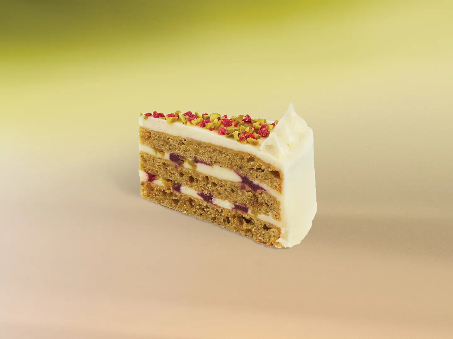 Raspberry & Pistachio Cake