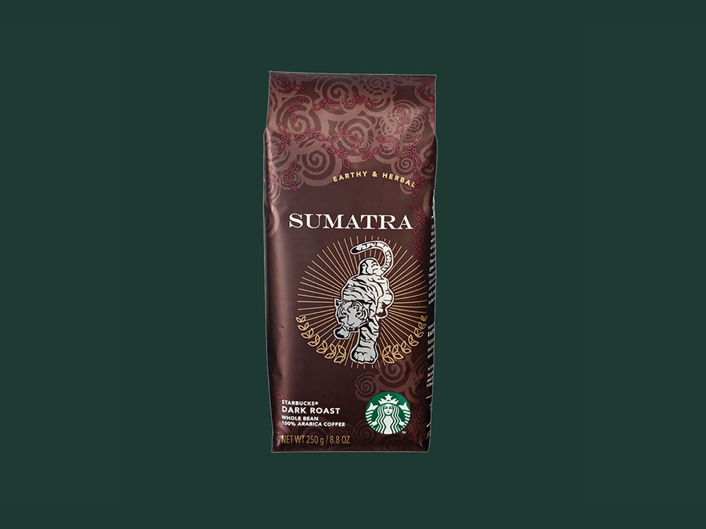 Whole Bean Coffee Sumatra 250g