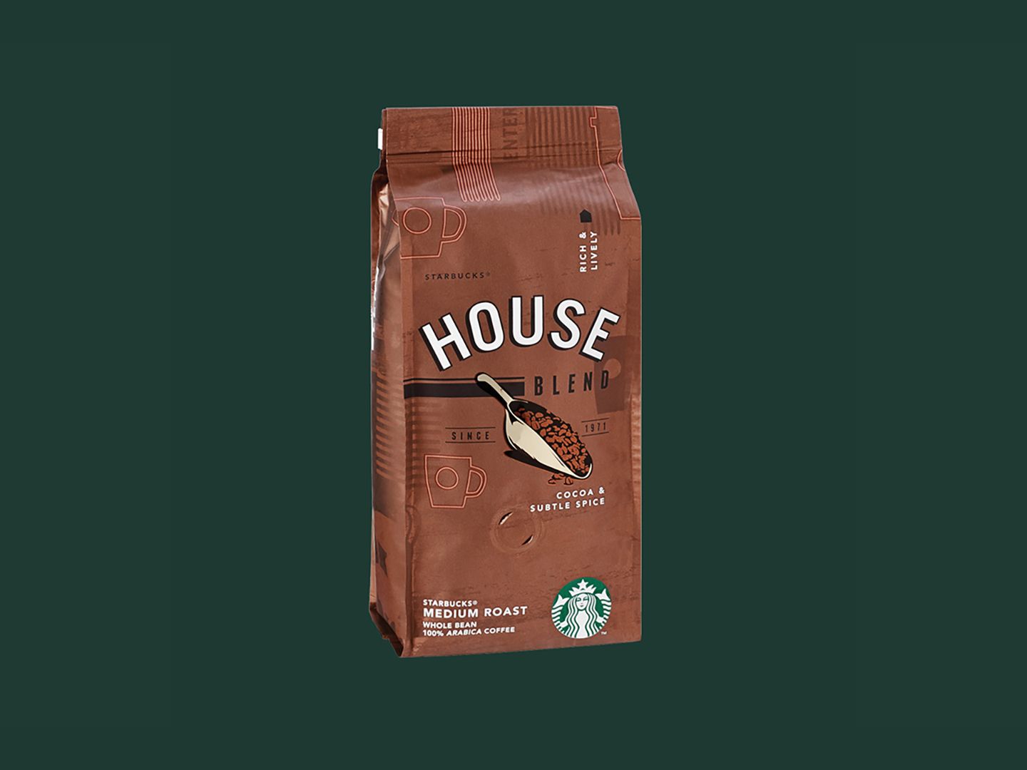 Whole Bean Coffee House Blend 250g