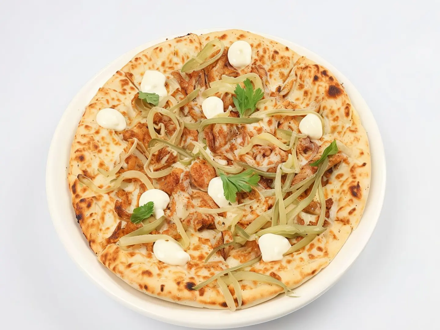 فطيرة شاورما الدجاج