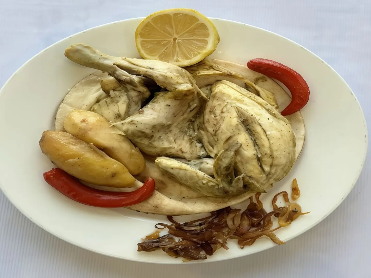 نصف حبه دجاج مدفون بدون رز