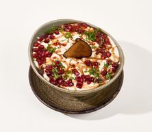 فتة باذنجان مع دبس الرمان