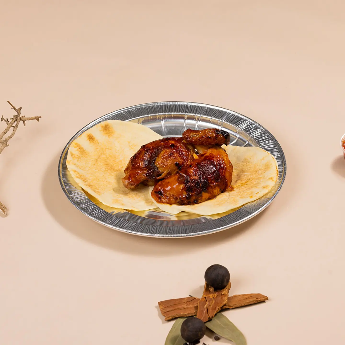 نصف دجاج شواية سادة