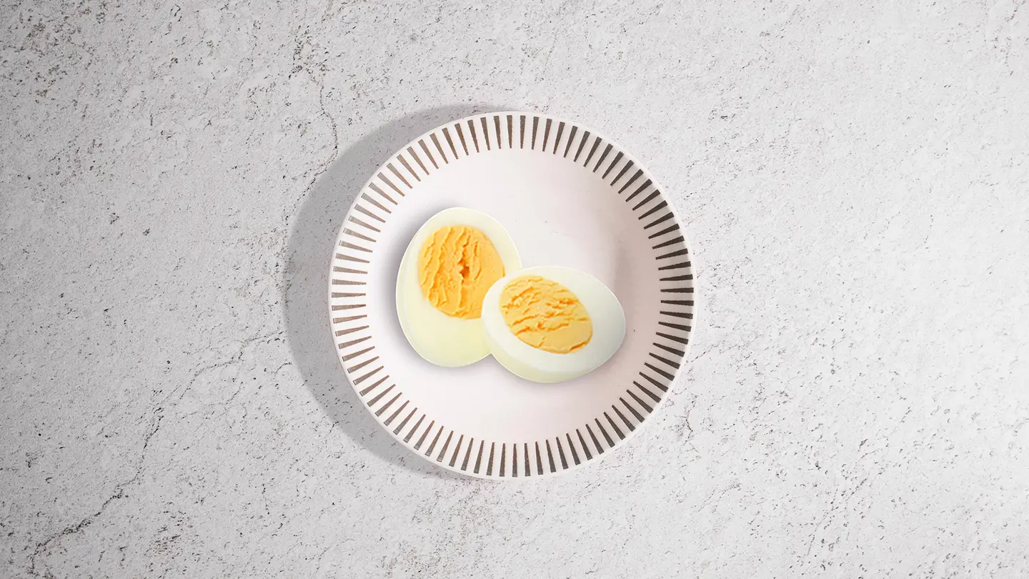 صحن بيض مسلوق