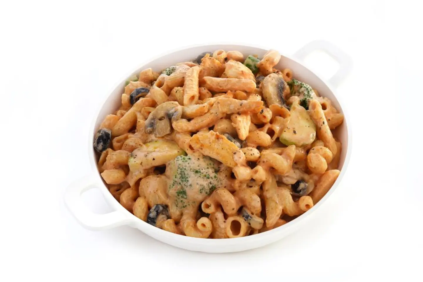 باستا الدجاج بالفطر الكريمي