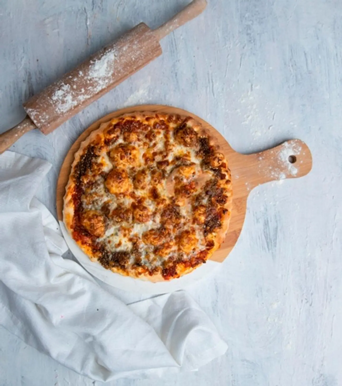 Shamieh Red Manakish With Cheese