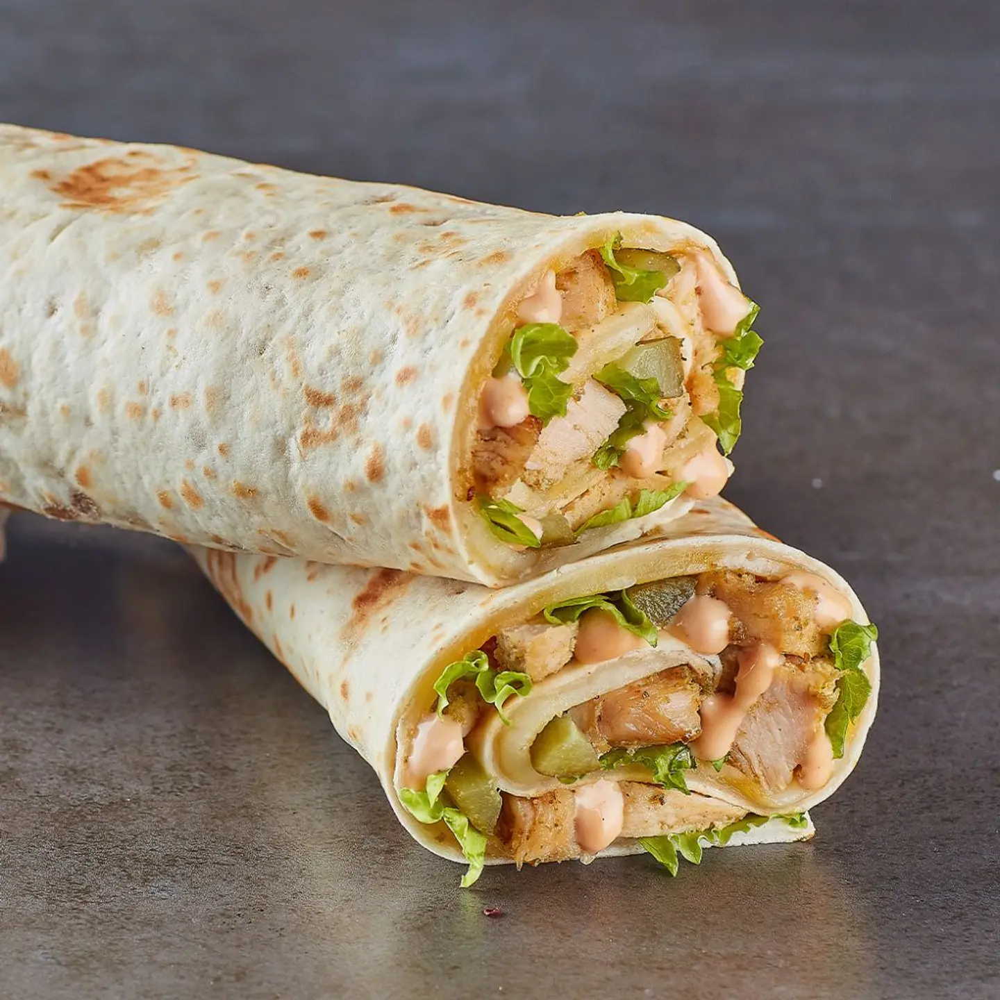 Chicken with Vegetables Roll Sandwich