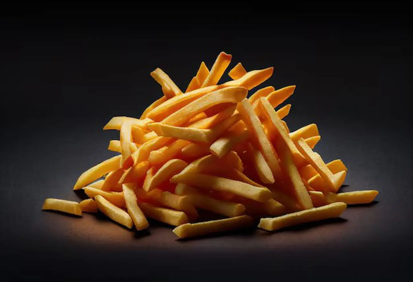 البطاطس المقلية وسط