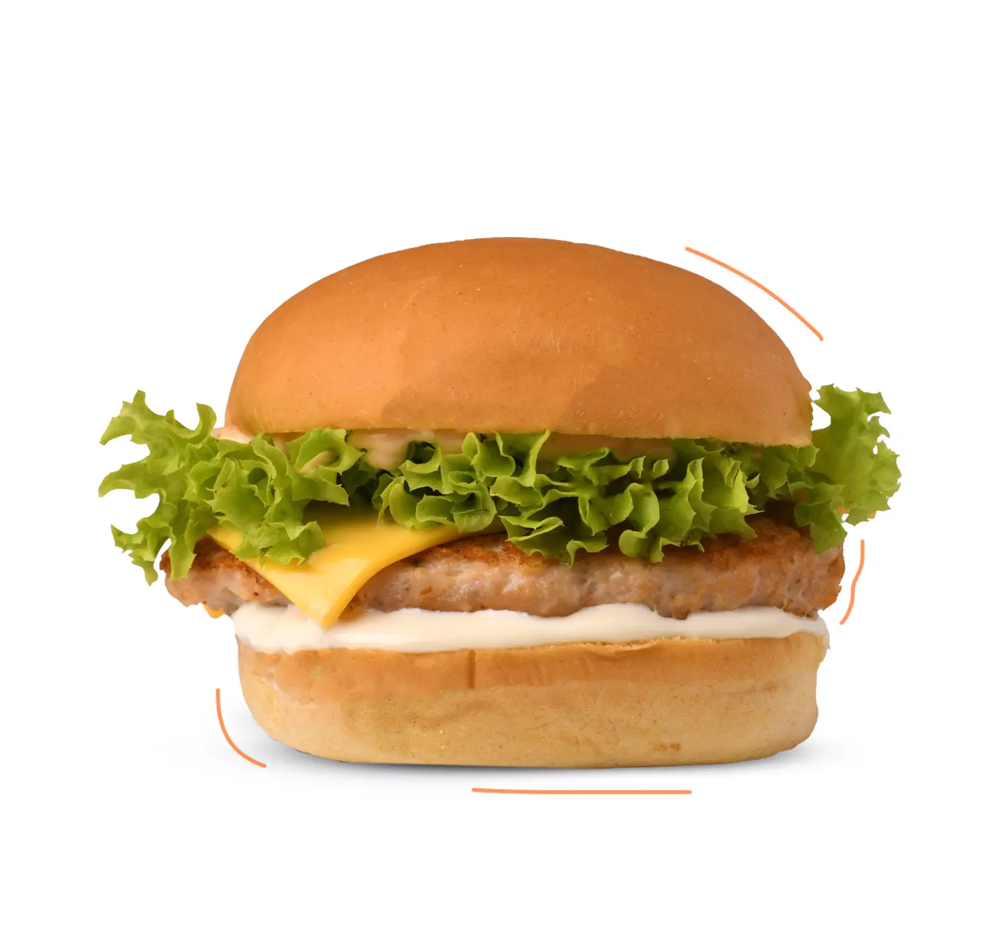 برجر دجاج بالجبنة