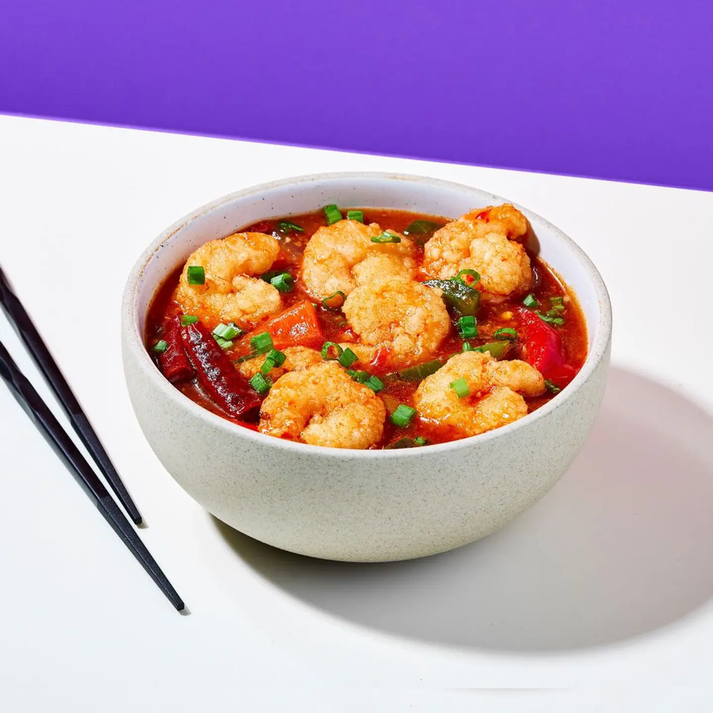 جمبري ثوم وبصل اخضر