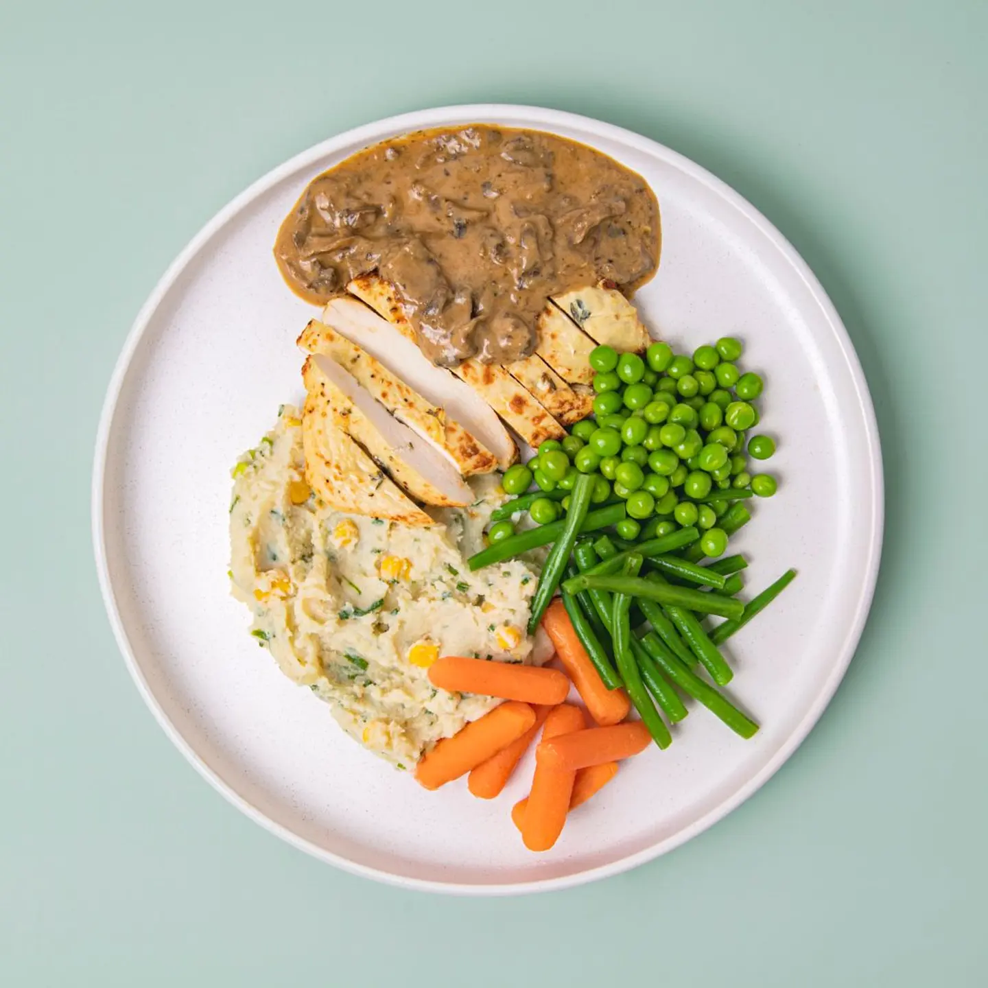 دجاج بالفطر