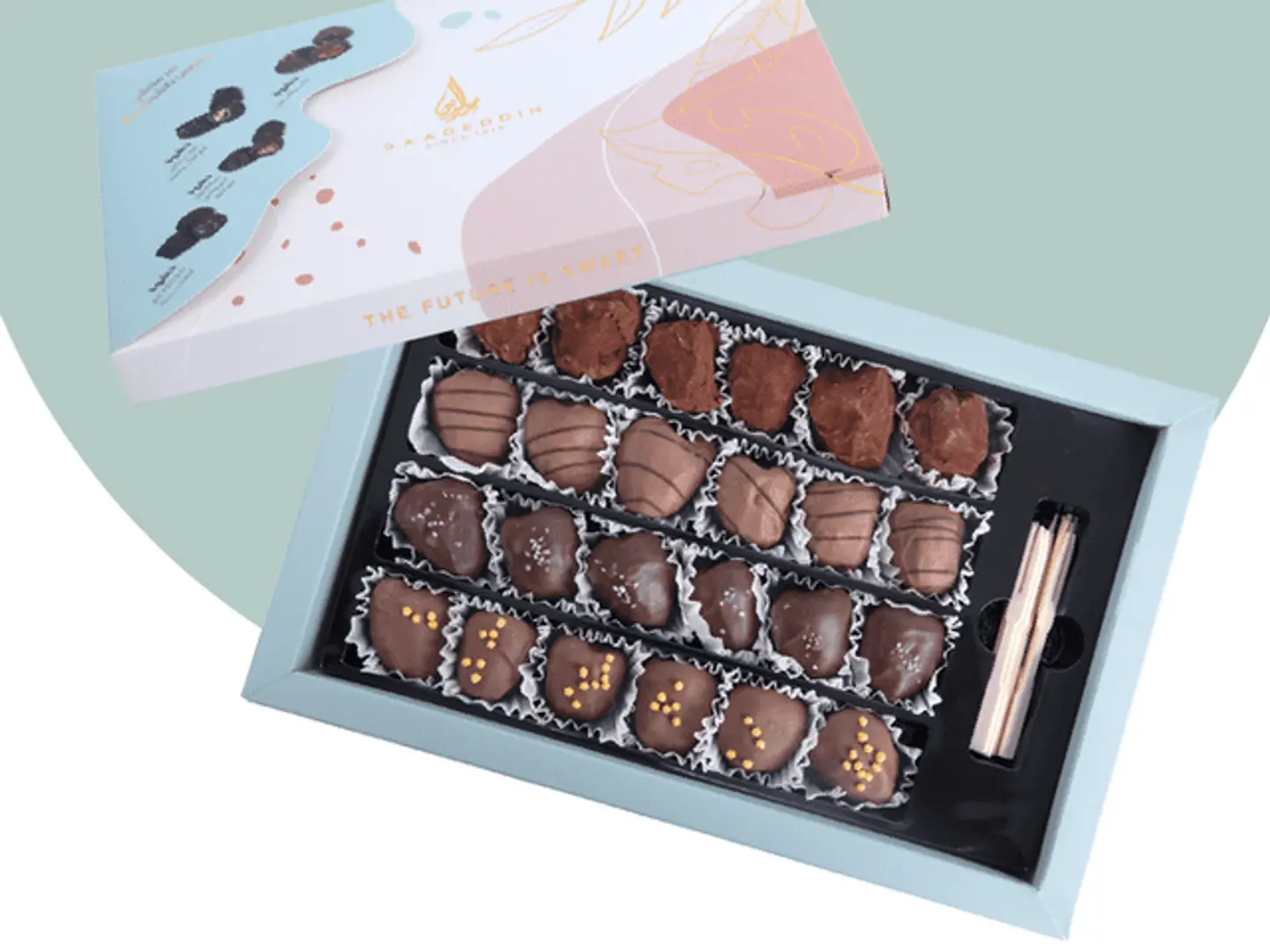 Box Of Dates Dipped In Chocolate Stuffed With Luxury