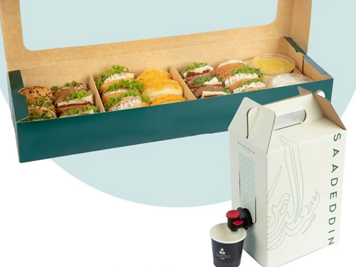 Today's Coffee Pot, 1 Liter + A Large Special Mini Sandwich Box