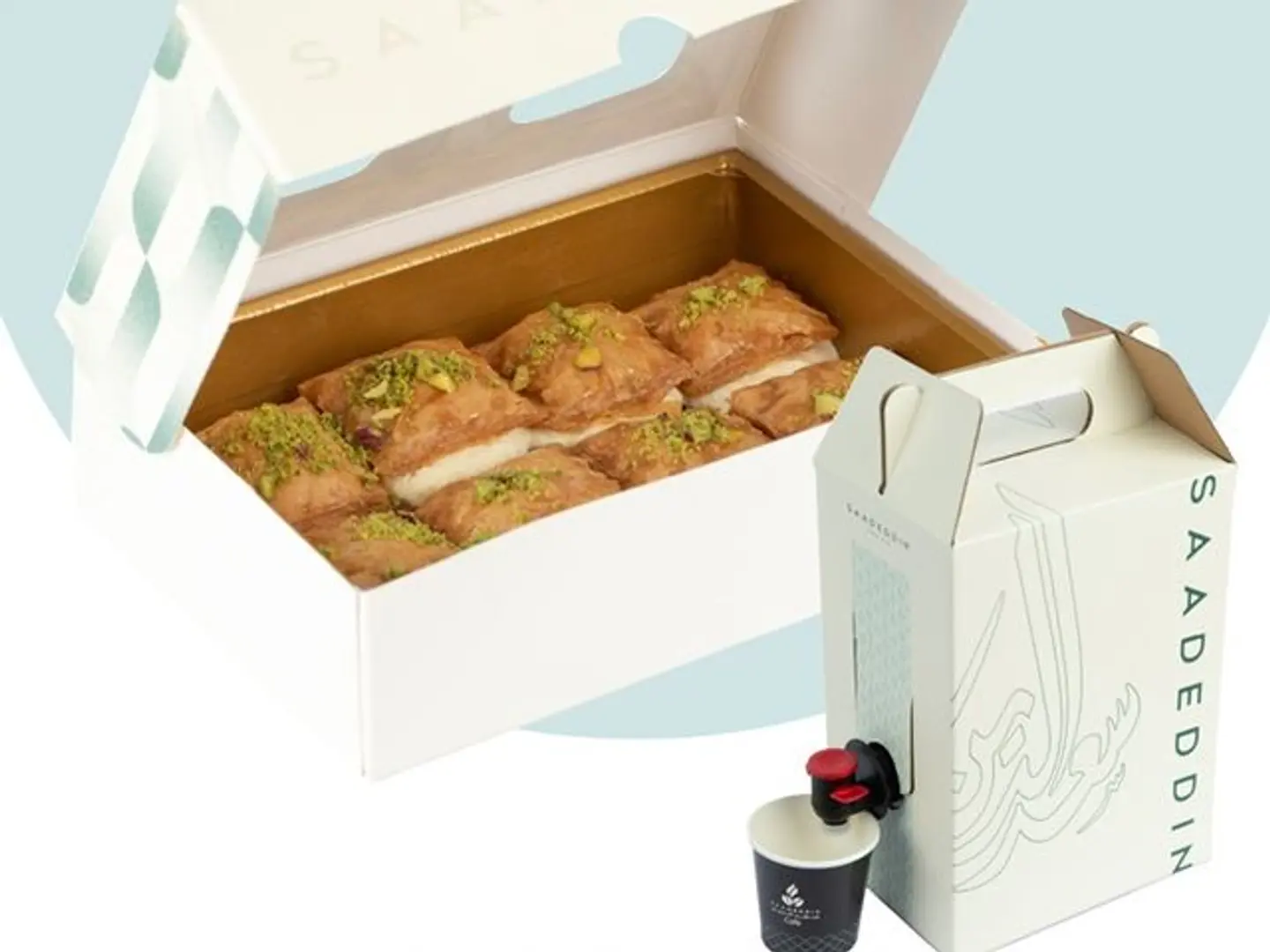 Today's Coffee Pot, 1 Liter + Small Rose El Sham Box