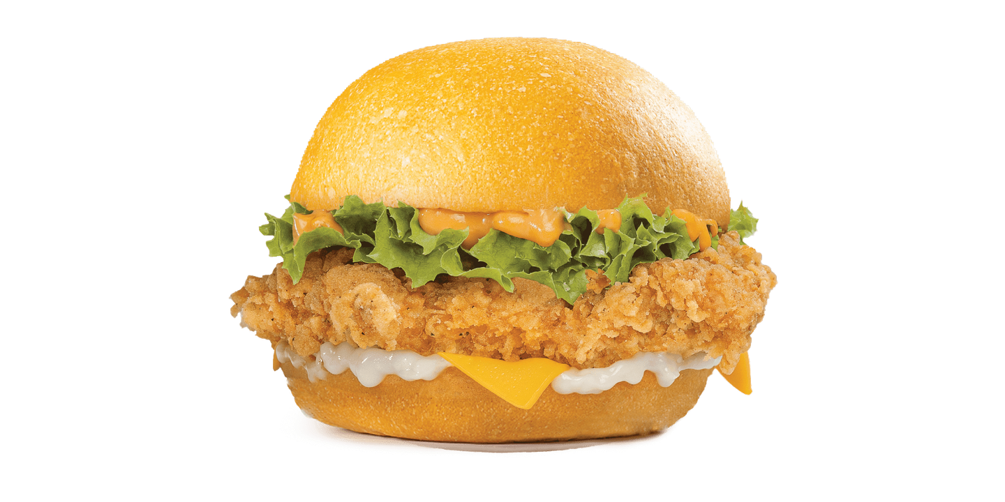 Meltizzr Fried Chicken Burger