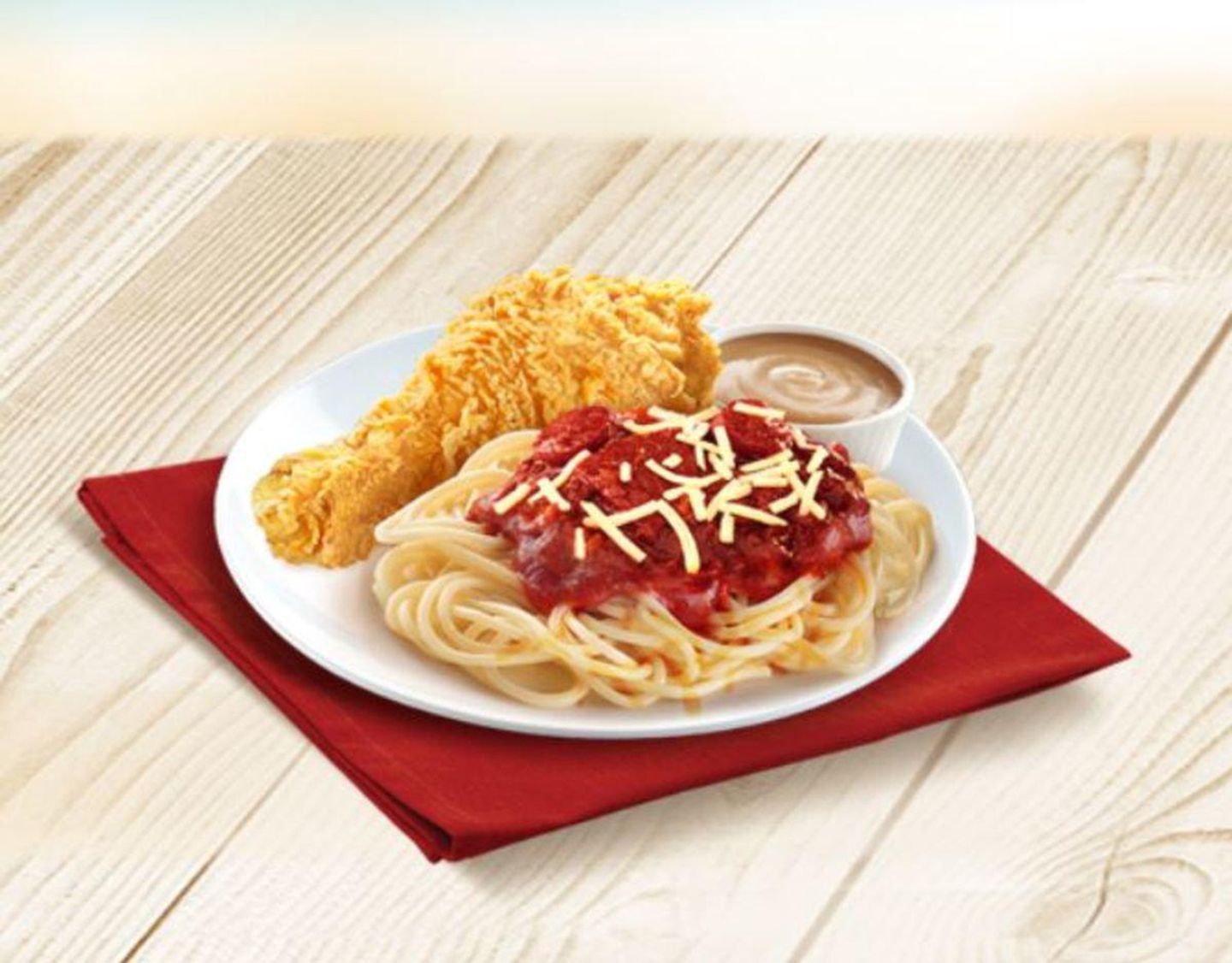 1 Piece Crispy Chicken Joy And Spaghetti