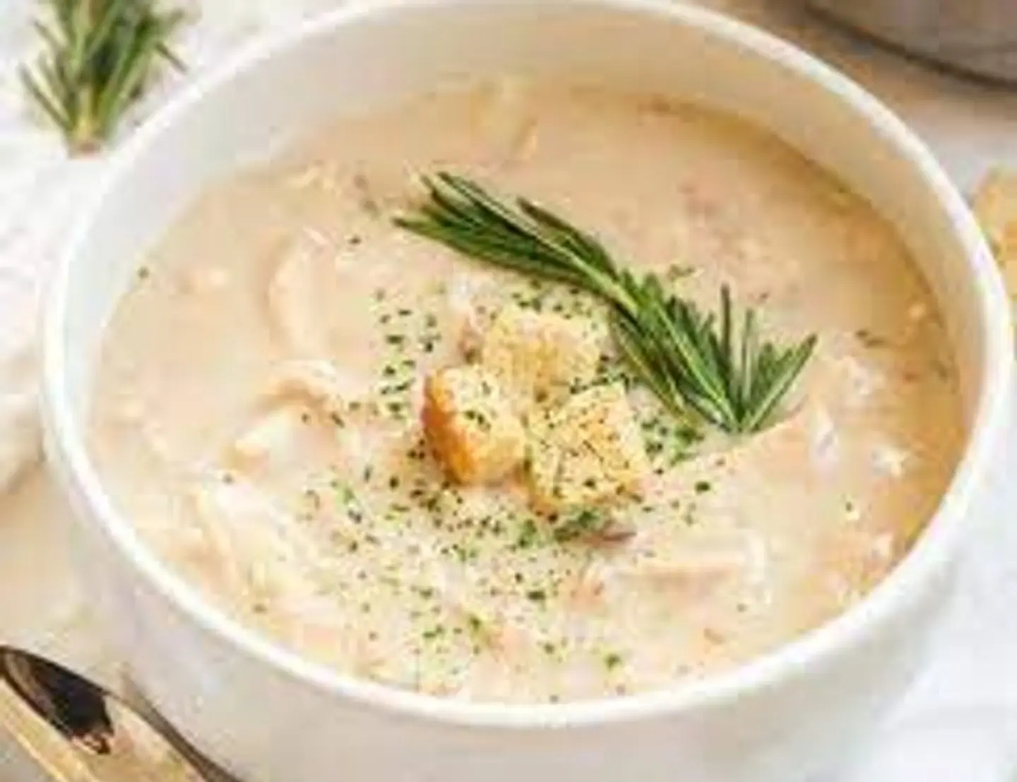 شوربة الدجاج بالكريمة