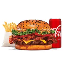 Teriyaki Beef Burger Meal Large - Teriyaki Beef Burger