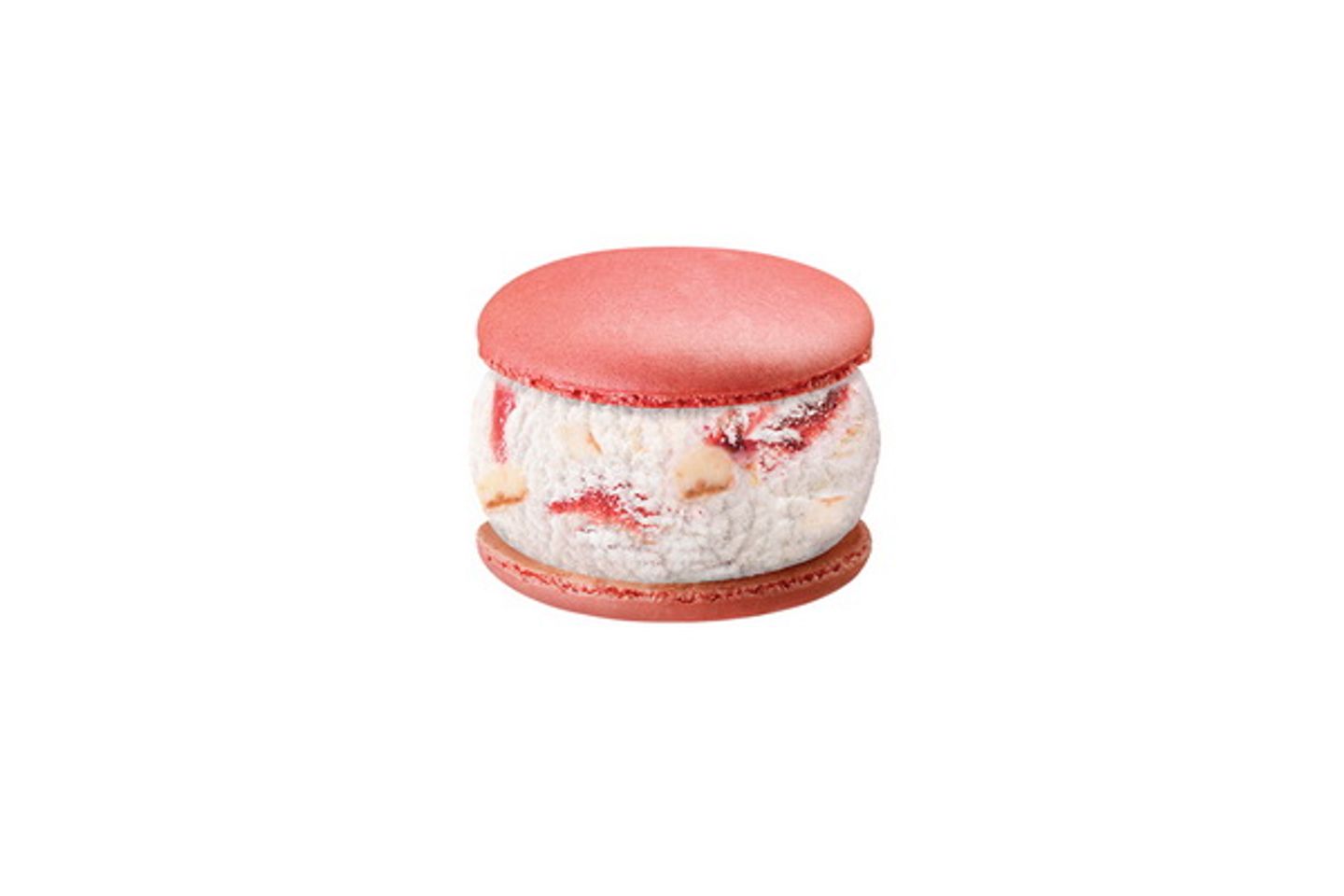 Ice Cream Macaron Strawberry Cheesecakes - Single