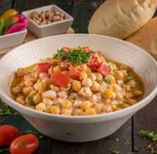 Masbaha Beans With Tahini
