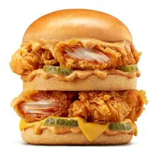 Double Hardee Santa Fe Chicken Sandwich