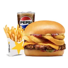 Curly Cheeseburger Combo  Large