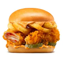 Curly Santa Fe Chicken Sandwich