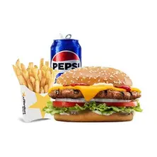 Big Deluxe Burger Combo   Large