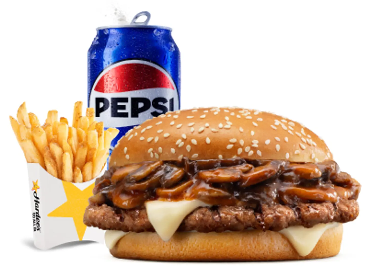 Mushroom N Swiss Burger Combo - Large - test