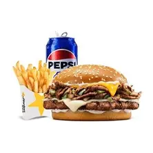 Cheese Steak Burger Combo - Large