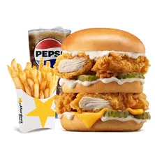 Double Hardee Chicken Combo  Large