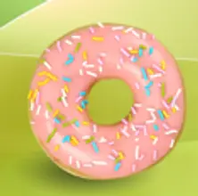 Ring Srtrwberry Iced And Sprinkels