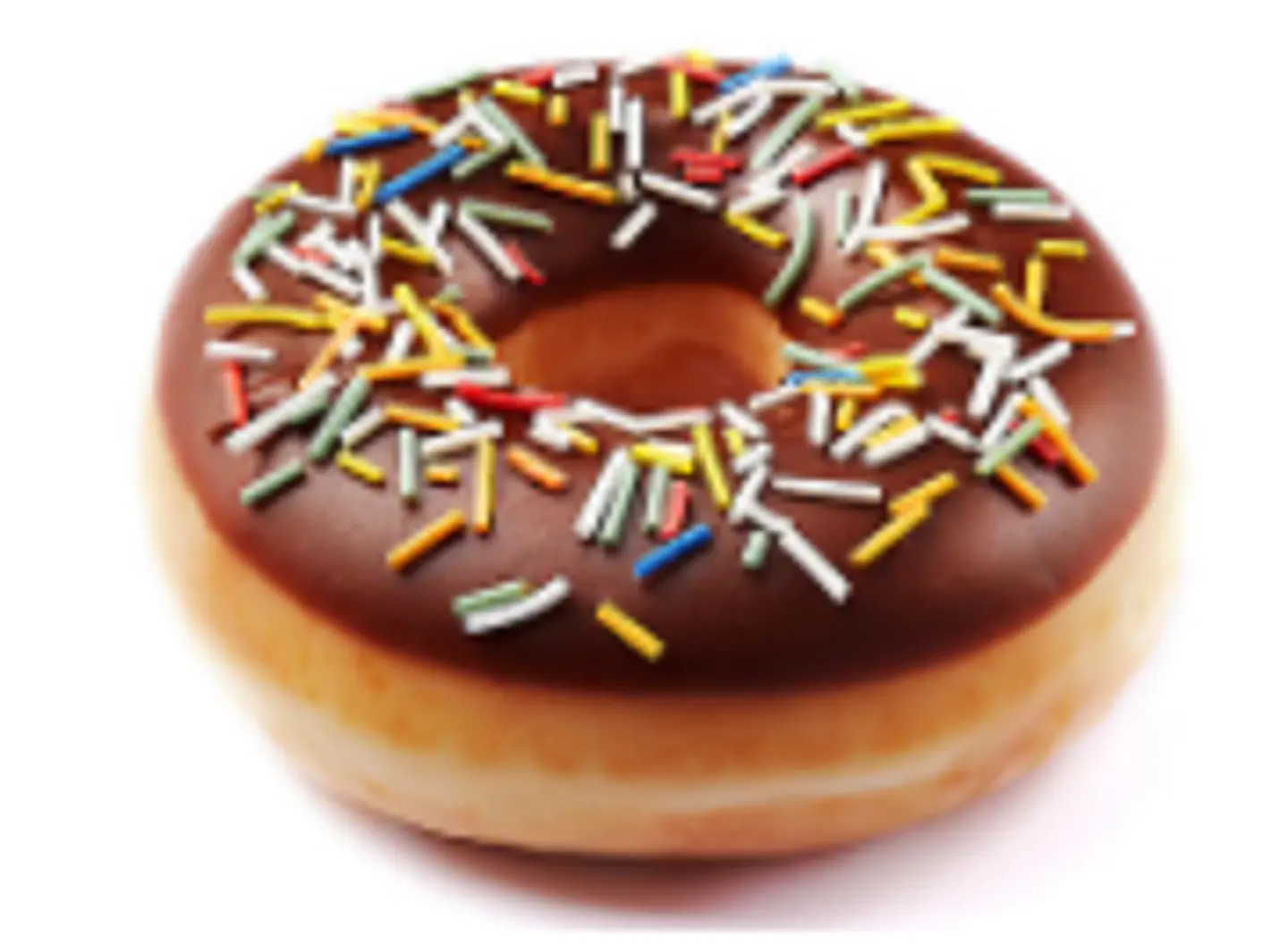 Choco iced with sprinkles
