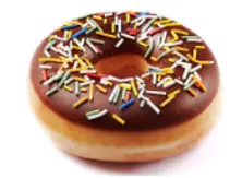 Choco Iced With Sprinkles