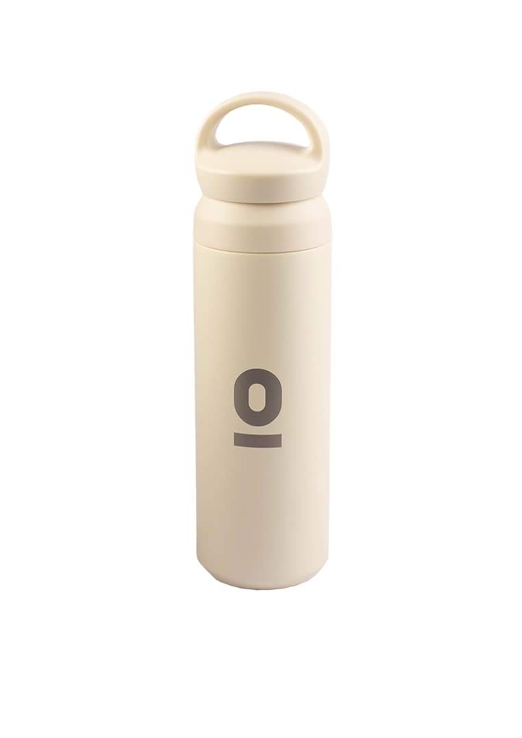 Long White Thermos with Holder 500ml