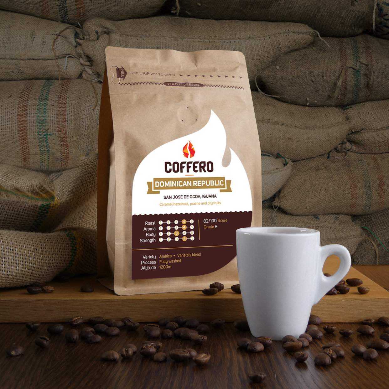 Кафе Доминиканска република Игуана 